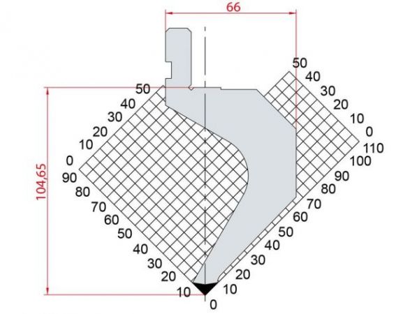 Dao chấn 88º 1082. H=104,65, R=0.8, Max T/m=45