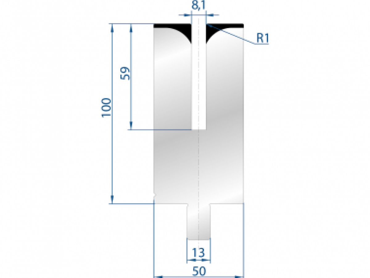 Dao cối gấp mí tôn dày max. 1.2mm