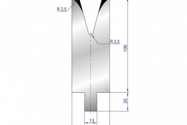 Cối chấn 1V 24 α=30º H100 Max. T/m=55, 42CrMo4