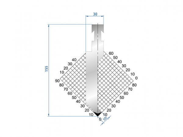 Dao chấn 85º 1218, H=150, R=1 Max T/m=100