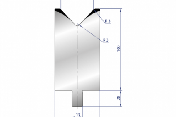 Cối chấn 1V 40 α=86º H100 Max. T/m=100, 42CrMo4