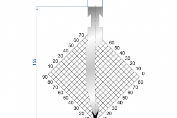 Dao chấn 30º 1220, H=155, R=1 Max T/m=80