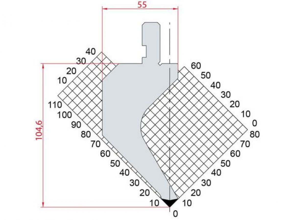 Dao chấn 88º 1268. H=104,6, R=0.25, Max T/m=50
