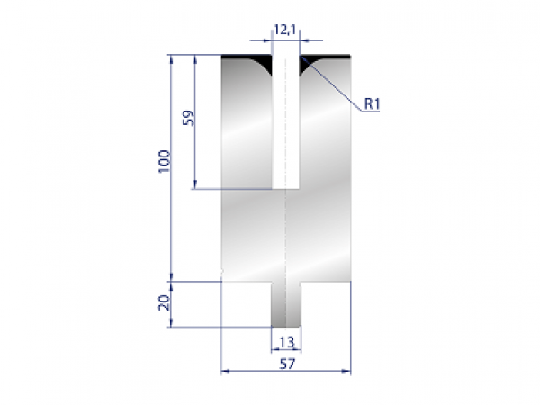 Dao cối gấp mí tôn dày max. 1.5mm
