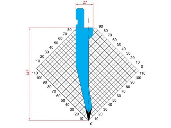 Dao chấn 26º 1311. H=145, R=0.8 Max T/m=100
