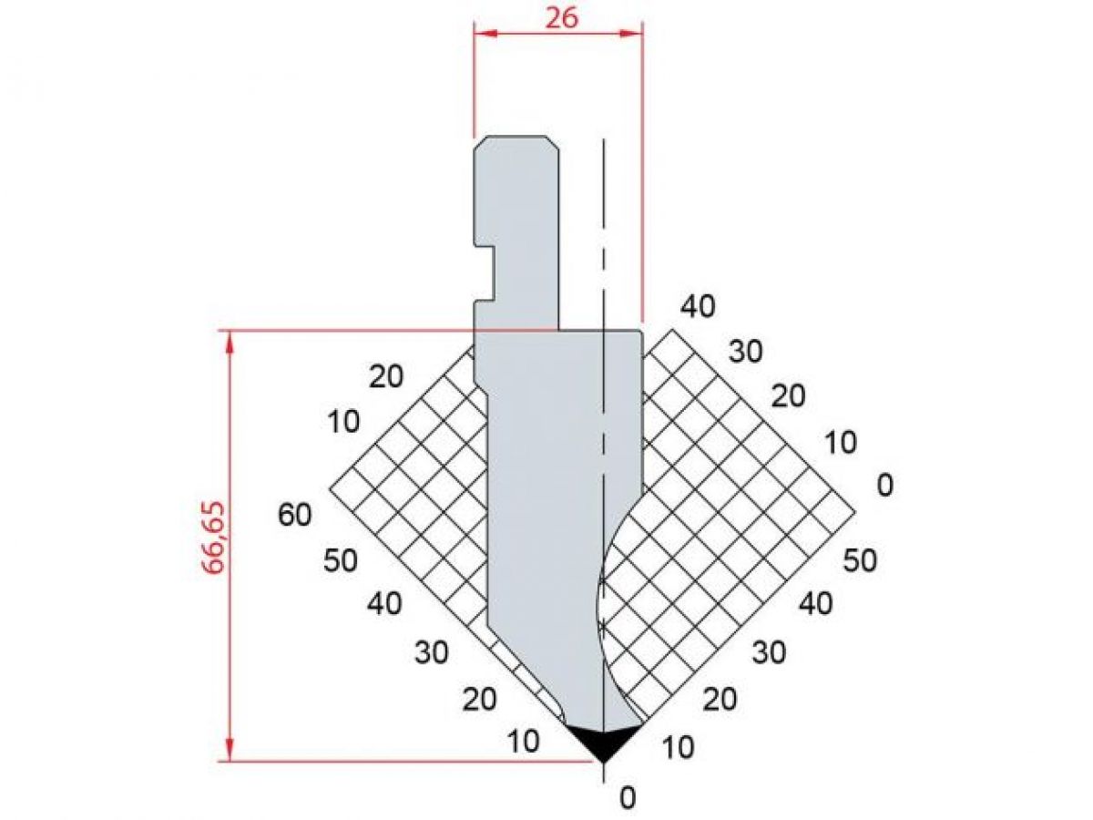 Dao chấn 88º 1101. H=66,65, R=0,8, Max T/m=100